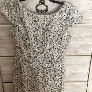 Silver cocktail dress